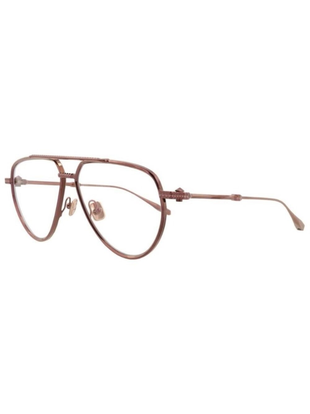 New Valentino Unisex Aviator Brown Brown Transparent Fashion Designer Eyeglasses